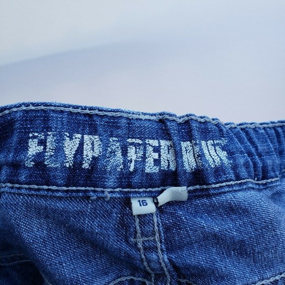 Girl's Flypaper Blue Jeans Adjustable Waist Straight Leg Size 16 - Picture 4 of 8